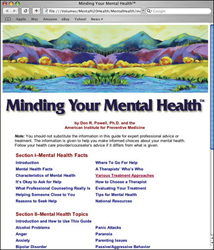 Minding Your Mental Health Online